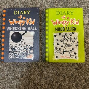 Diary of A Wimpy Kid by Jeff Kinney Set of Two Books: Great Condition Hardcover